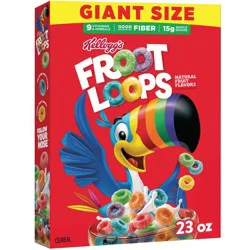 Kellogg's Froot Loops Giant Size Breakfast Cereal - 23.0oz