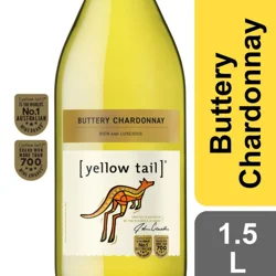 Yellow Tail Buttery Chardonnay White Wine Australia, 1.5 L