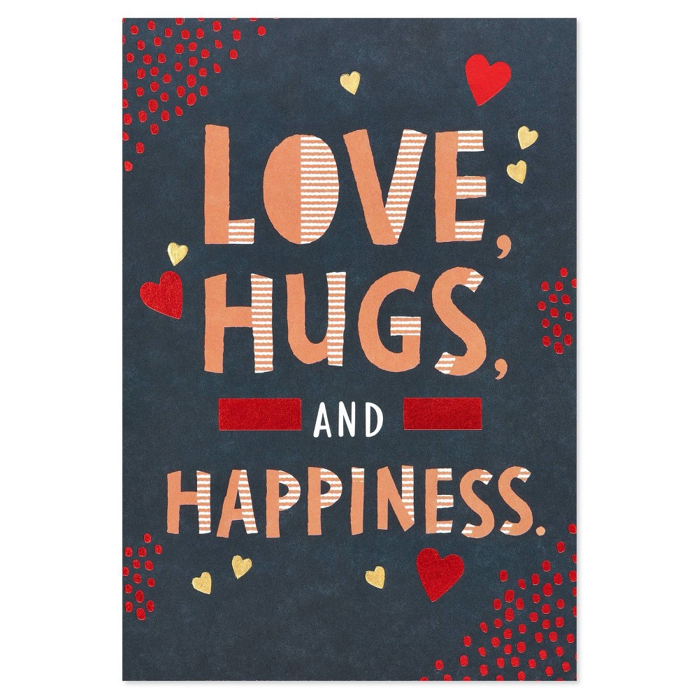 slide 4 of 5, Carlton Cards Valentine's Day Card Bold Lettering, 1 ct