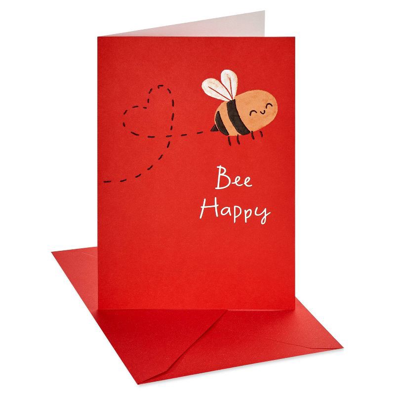slide 4 of 7, Carlton Cards 8ct Valentine's Day Cards Bee, 8 ct