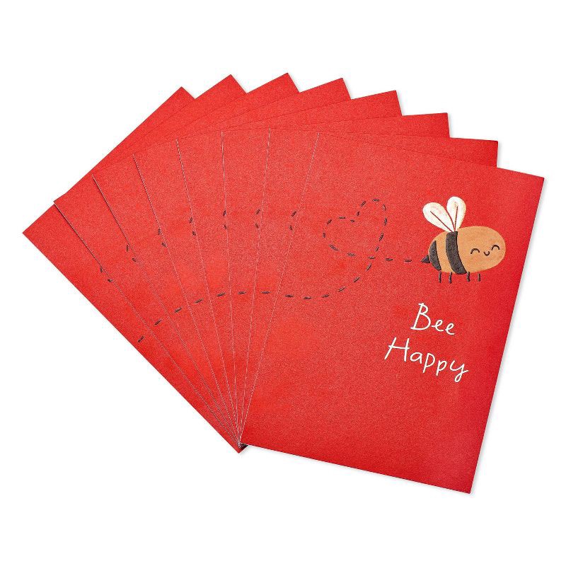 slide 1 of 7, Carlton Cards 8ct Valentine's Day Cards Bee, 8 ct