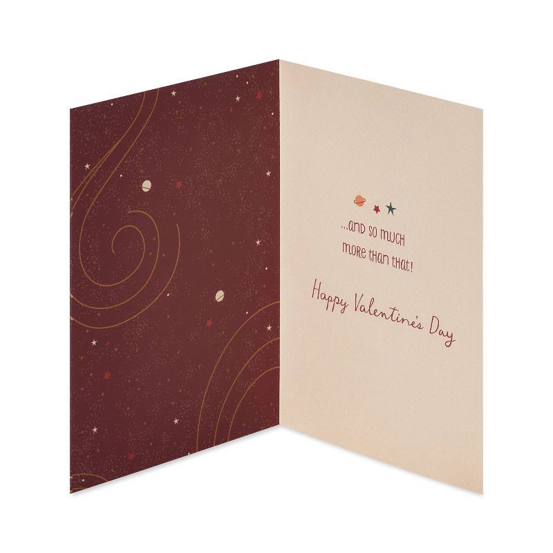 slide 4 of 5, Carlton Cards Valentine's Day Card Moon Sun and Stars, 1 ct