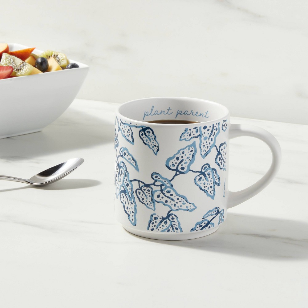 slide 2 of 3, 16oz Stoneware Plant Parent Mug - Threshold, 16 oz