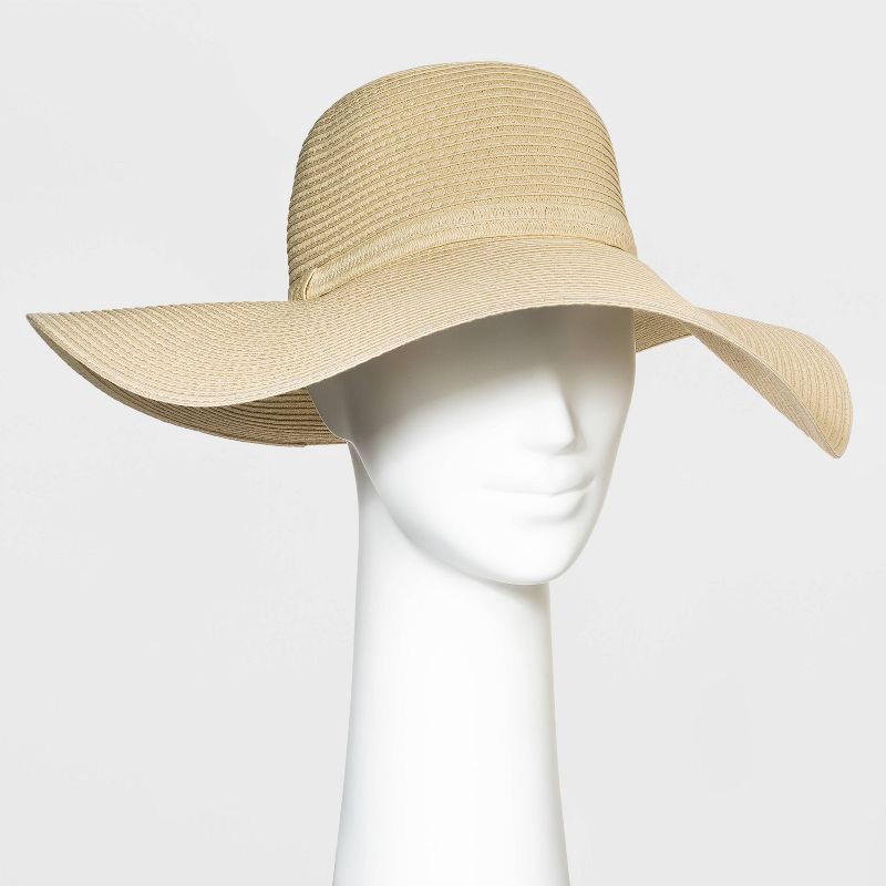 slide 1 of 1, Packable Paper Straw Floppy Hat - Shade & Shore™ Natural, 1 ct