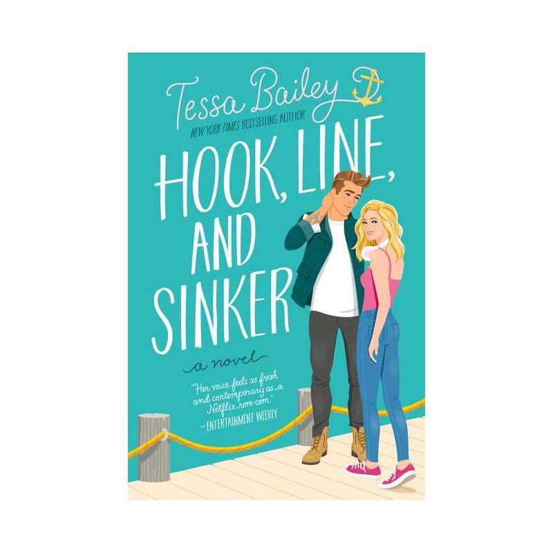 slide 1 of 1, Harper Collins Hook, Line, and Sinker - by Tessa Bailey (Paperback), 1 ct