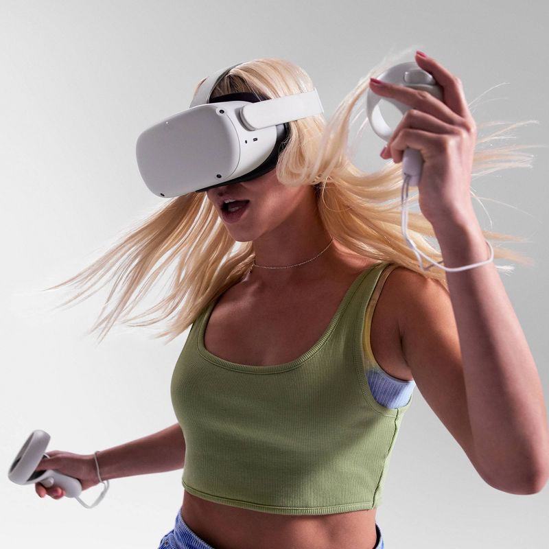 slide 8 of 9, Meta Quest 2: All-In-One Wireless VR Headset - 128GB, 1 ct