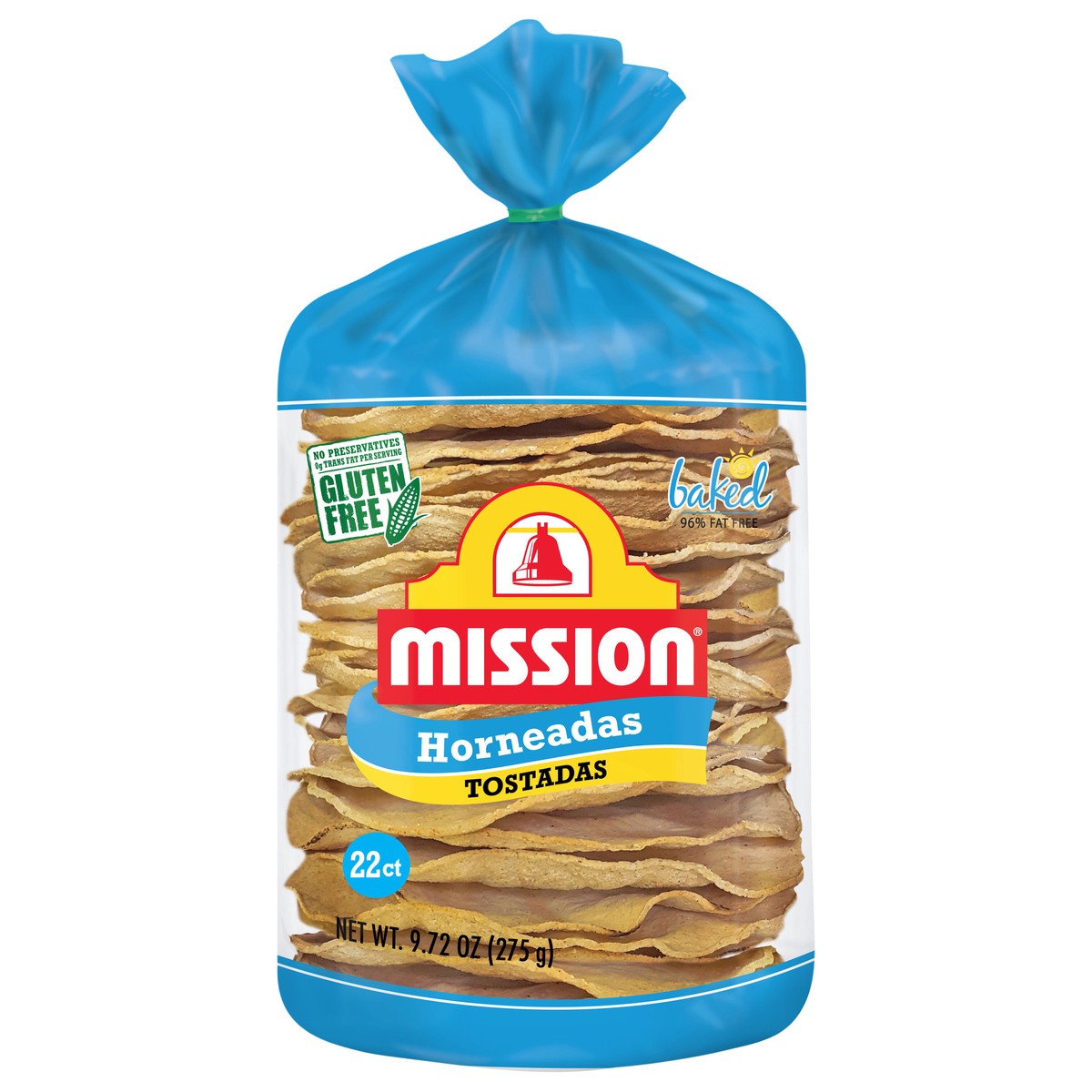 slide 1 of 4, Mission Baked Tostadas, 22 Count, 22 ct