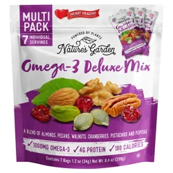 Nature's Garden Omega-3 Deluxe Mix Multi Pack - 7 x 1.2 oz Bags
