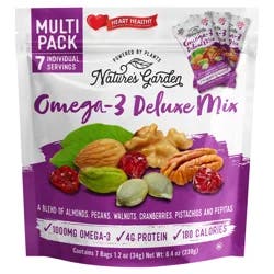 Nature's Garden Omega-3 Deluxe Mix Multi Pack - 7 x 1.2 oz Bags