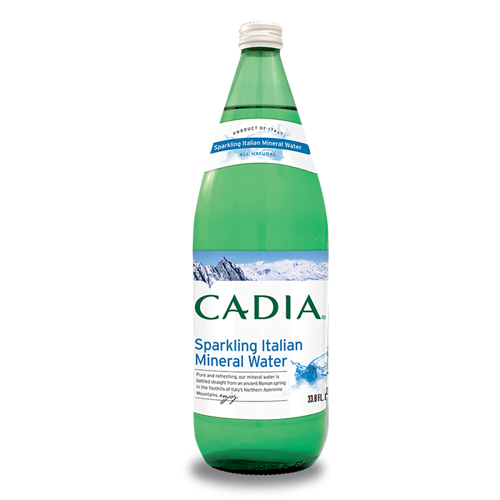 slide 1 of 1, Cadia Sparkling Italian Mineral Water, 33.8 fl oz