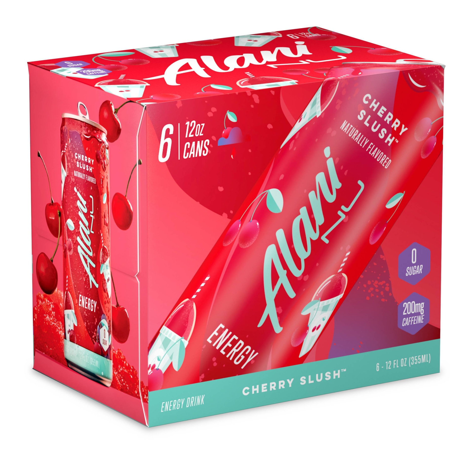 slide 1 of 3, Alani Nu Alani Cherry Slush Energy Drink - 6pk/12 fl oz Cans, 6 ct; 12 fl oz