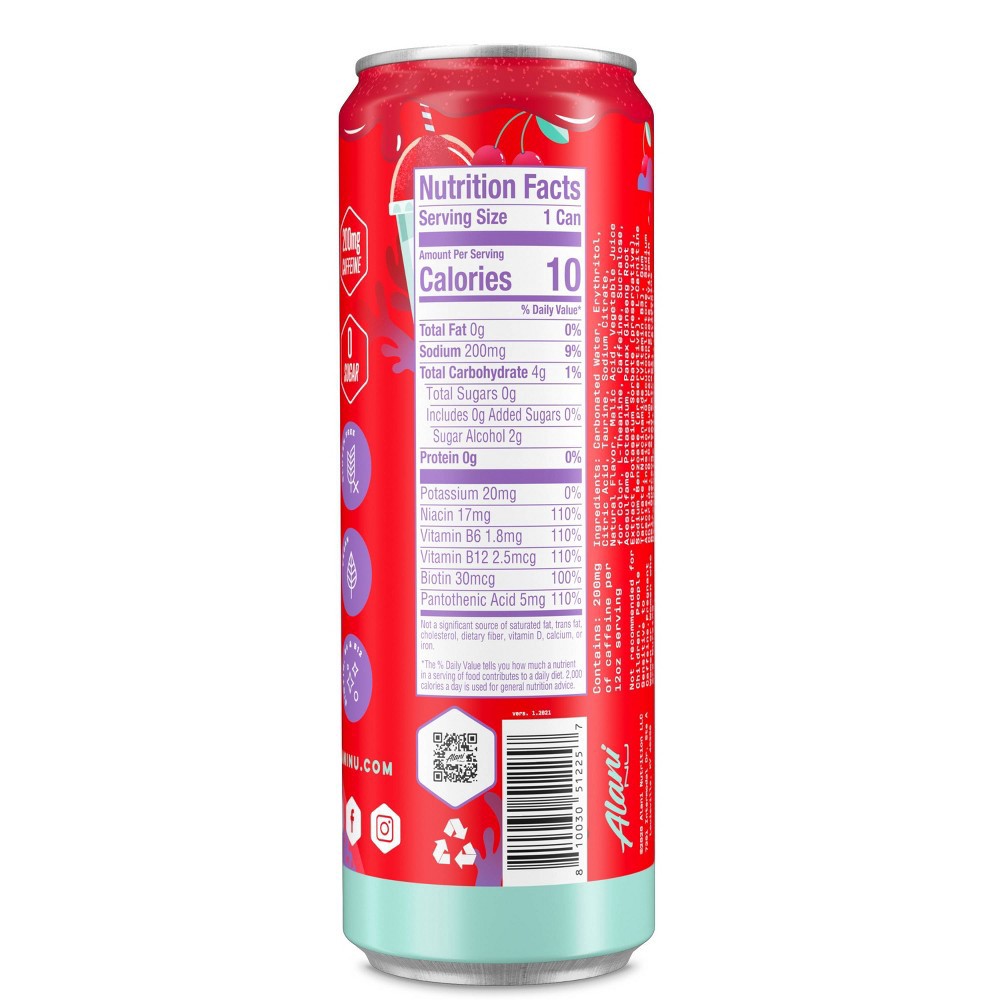 slide 2 of 2, Alani Nutrition LLC Alani Cherry Slush Energy Drink, 12 ct, 12 fl oz