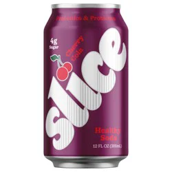 Slice Cherry Cola Healthy Soda, 12 fl oz Can