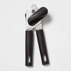 Can Opener Black - Room Essentials™: Manual Kitchen Tool, Dishwasher-Safe, Freestanding, Plastic & Metal