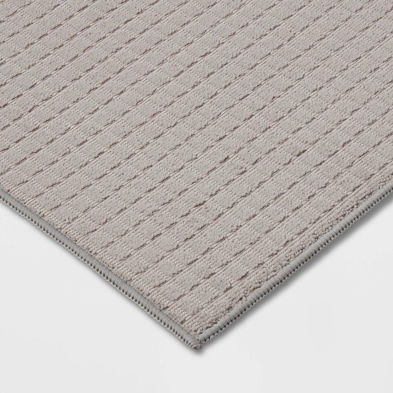 slide 3 of 3, Kitchen Drying Mat Gray - Room Essentials™: Polyester Dish Mat, Machine Washable, 20"x15", 1 ct