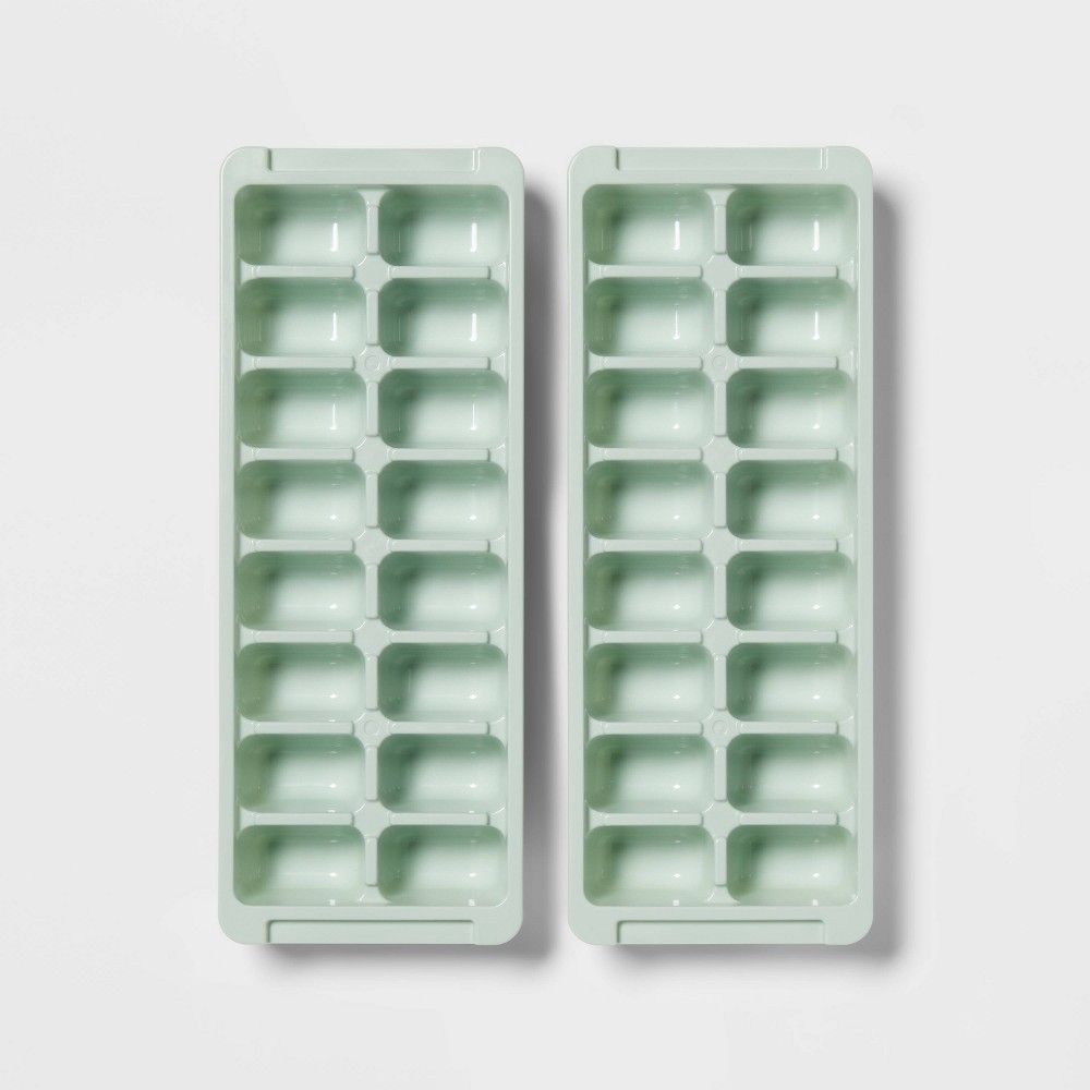 slide 3 of 3, Plastic 2pk Ice Tray Mindful Mint - Room Essentials, 2 ct