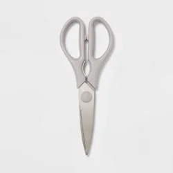 Kitchen Shears Gray - Room Essentials™: Stainless Steel Blade, Hand Wash, Cooking Scissors, 3" Blade Length