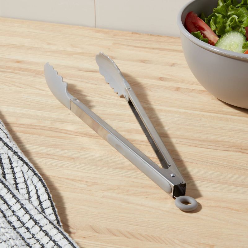 Stainless Steel Kitchen Tongs Gray - Room Essentials™