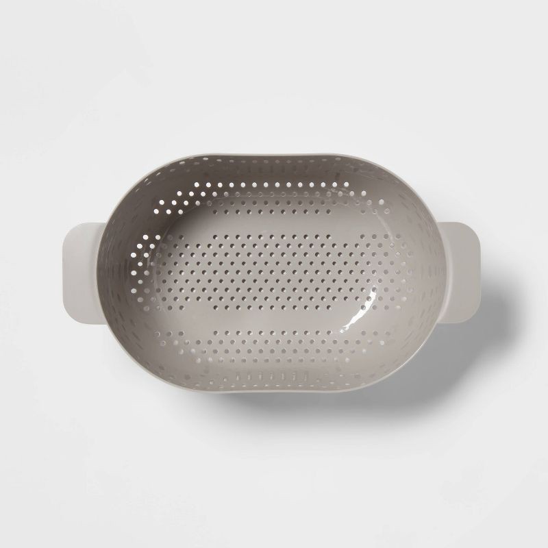 slide 3 of 4, Plastic Colander Gray - Room Essentials™, 1 ct