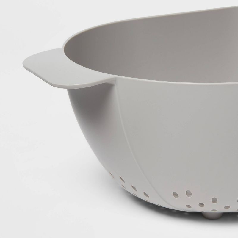 slide 4 of 4, Plastic Colander Gray - Room Essentials™, 1 ct