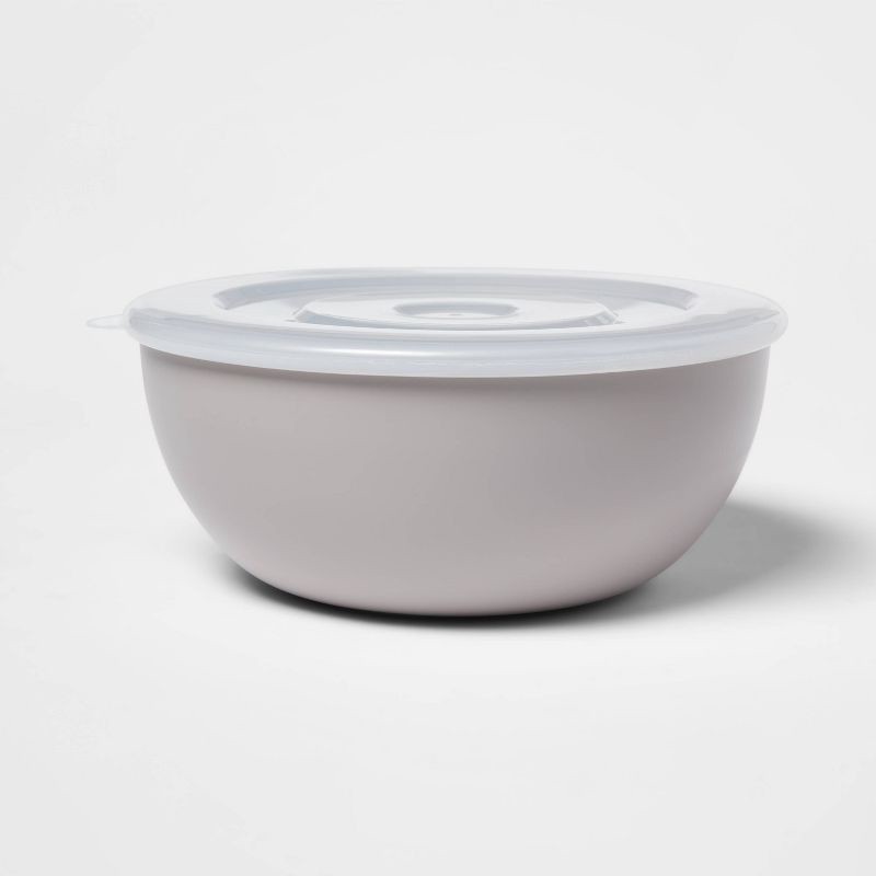 slide 1 of 3, Lidded Mixing Bowl Gray - Room Essentials™, 1 ct