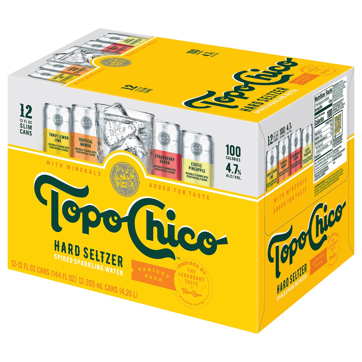 slide 5 of 9, Topo Chico Hard Seltzer, Variety Pack, 12 ct; 12 oz