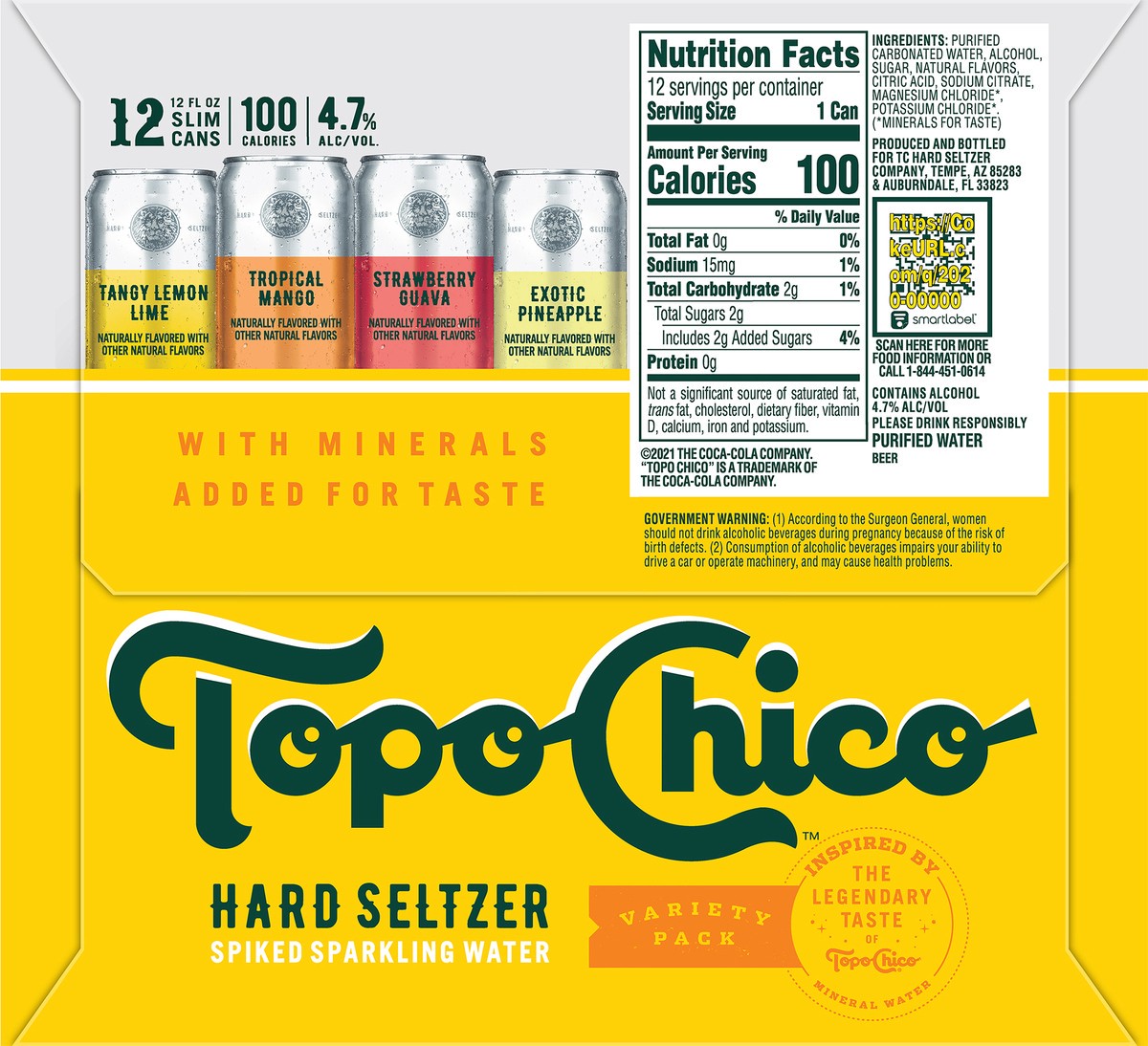 slide 3 of 9, Topo Chico Hard Seltzer, Variety Pack, 12 ct; 12 oz