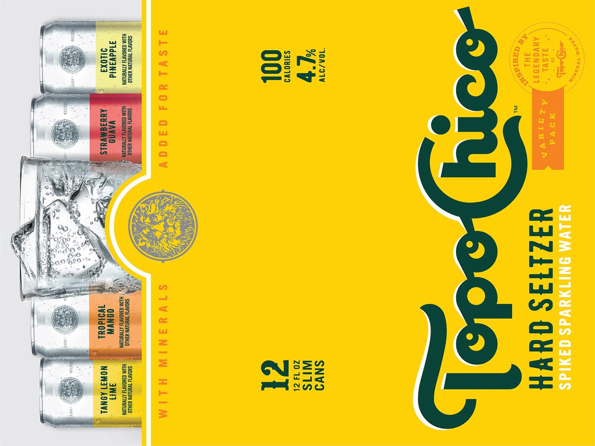 slide 9 of 9, Topo Chico Hard Seltzer, Variety Pack, 12 ct; 12 oz