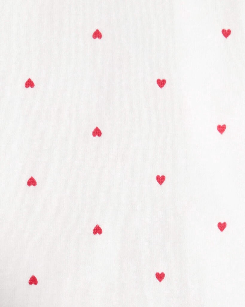 slide 5 of 6, Carter's Baby Girl 3-Piece Heart Quilted Vest Outfit Set - Red Blue 24M, 3 pc