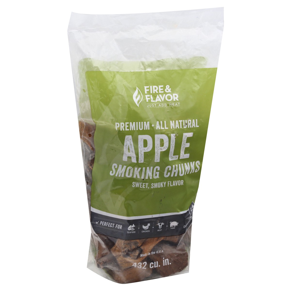 slide 5 of 10, Fire & Flavor Apple Hardwood Chunks 1 ea, 1 ct