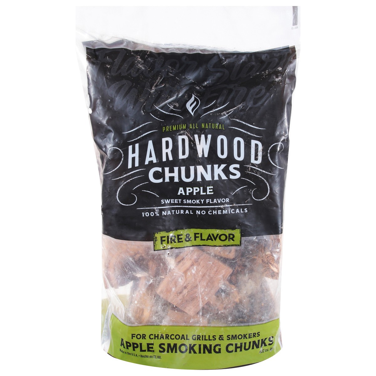 slide 1 of 10, Fire & Flavor Apple Hardwood Chunks 1 ea, 1 ct