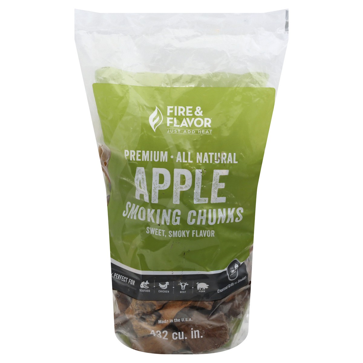 slide 8 of 10, Fire & Flavor Apple Hardwood Chunks 1 ea, 1 ct