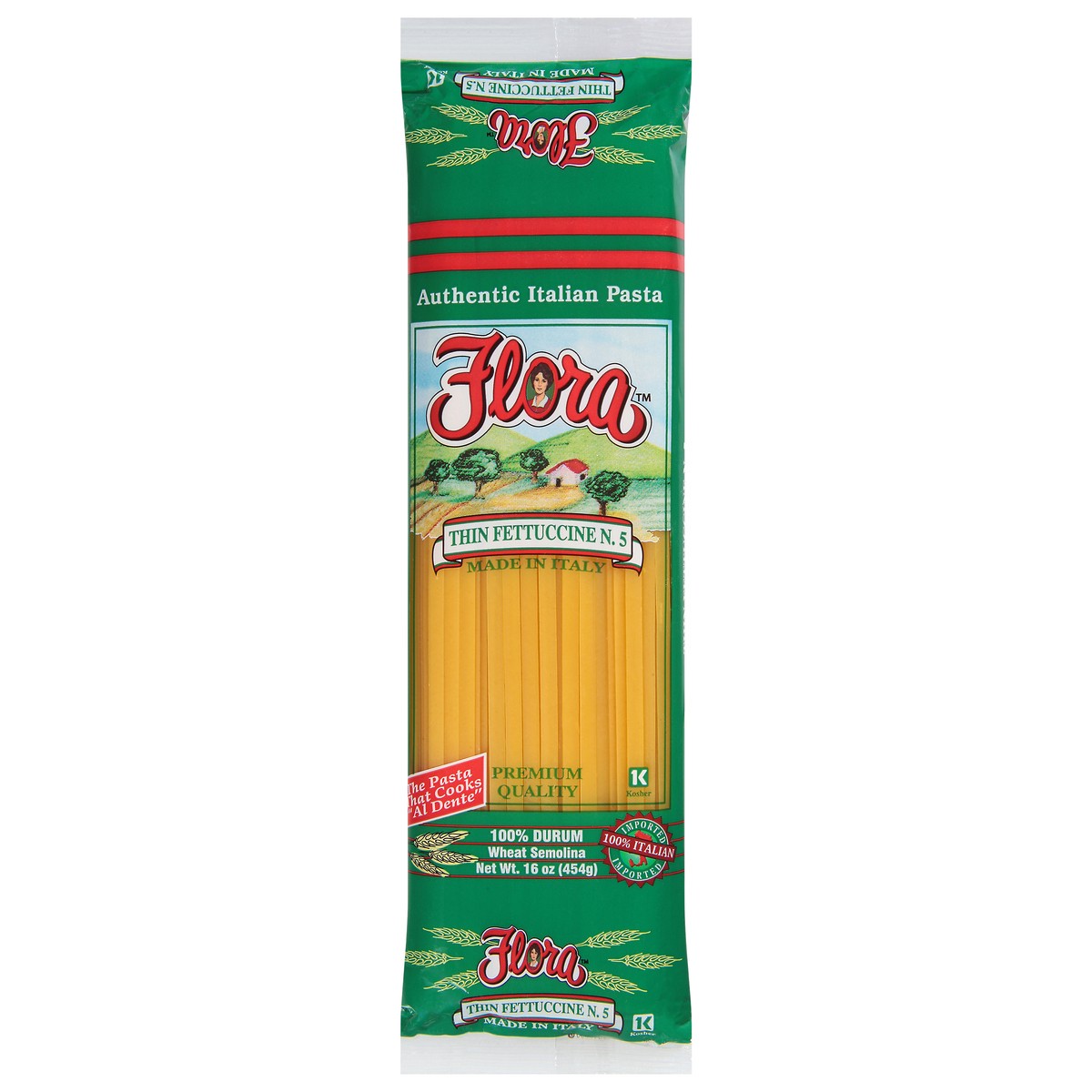 slide 1 of 9, Flora No. 5 Thin Fettuccine 16 oz, 16 oz