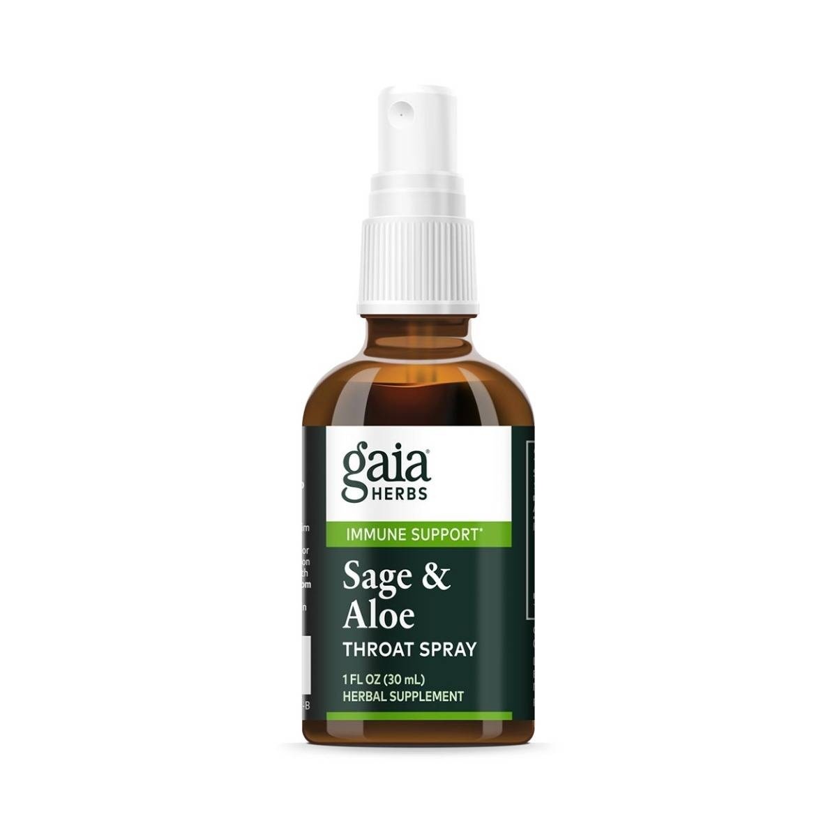 slide 1 of 1, Gaia Herbs Sage & Aloe Throat Shield Spray, 1 oz