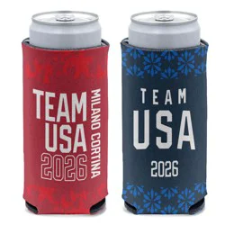 Team Usa Winter Slim Can Cooler
