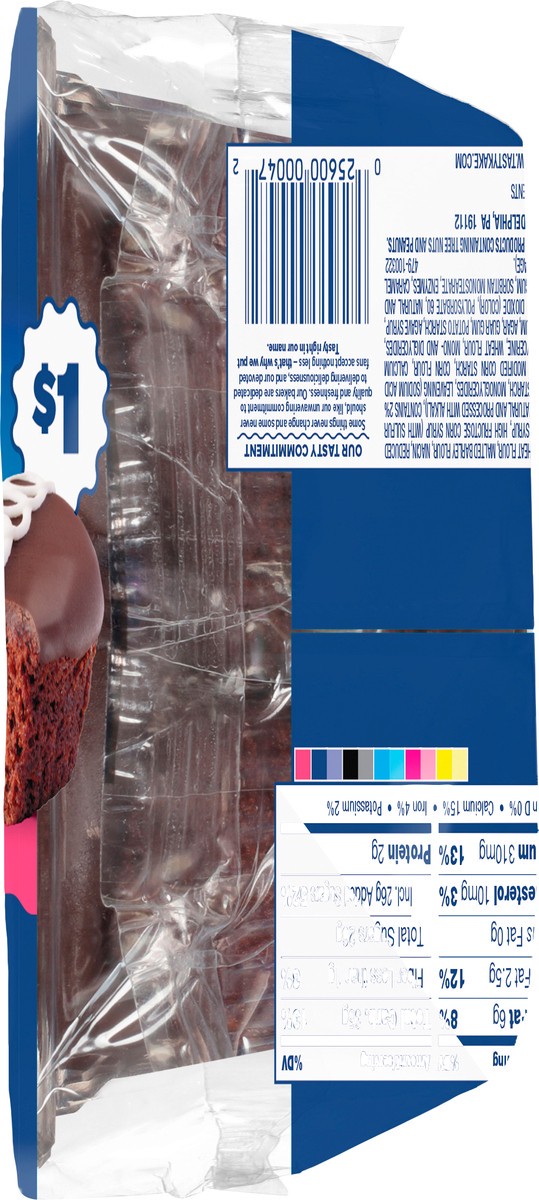 slide 6 of 10, Tastykake Swirly Chocolate Cupkake,Creme Filled Chocolate Cupcake, 2 oz, 2 ct