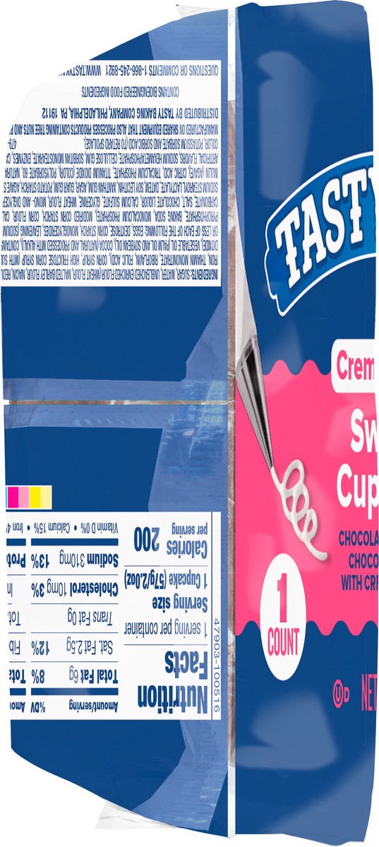 slide 7 of 10, Tastykake Swirly Chocolate Cupkake,Creme Filled Chocolate Cupcake, 2 oz, 2 ct
