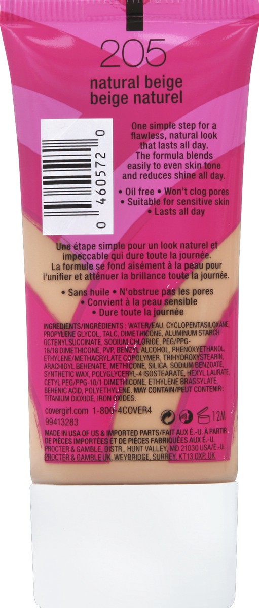 slide 3 of 3, Covergirl Cover Girl Natural Beige Liquid Make-Up, 1 oz