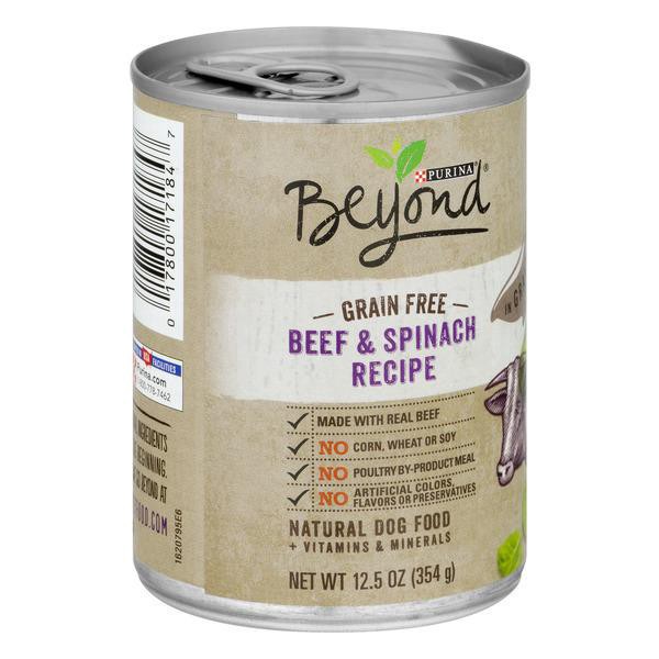 slide 1 of 7, Beyond Purina Beyond Farm-Raised Beef and Spinach in Gravy Grain Free Wet Dog Food, 12.5 oz