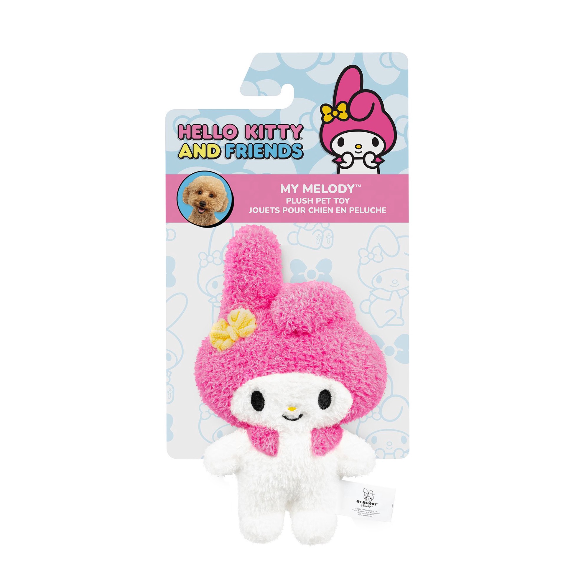 Hello Kitty And Friends My Melody Dog Crinkle Squeaker Plush Toy