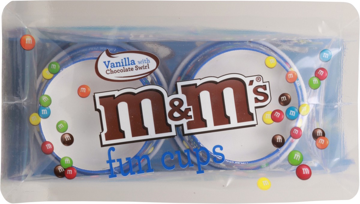 slide 3 of 14, M&M's Vanilla Ice Cream Fudge Swirl Fun Cups with M&M's Minis Milk Chocolate Candy, 10 Ct Bulk Pack, 10 ct