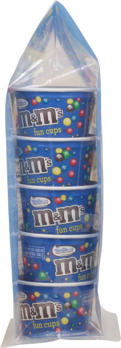 slide 5 of 14, M&M's Vanilla Ice Cream Fudge Swirl Fun Cups with M&M's Minis Milk Chocolate Candy, 10 Ct Bulk Pack, 10 ct