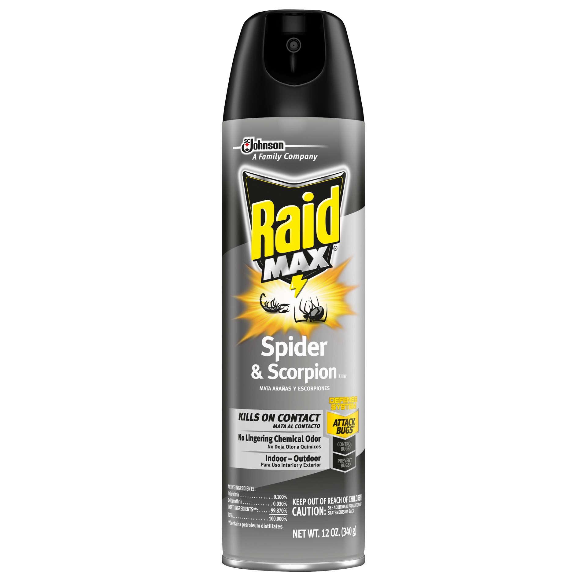 slide 1 of 3, Raid Max Spider & Scorpion Killer, 12 oz