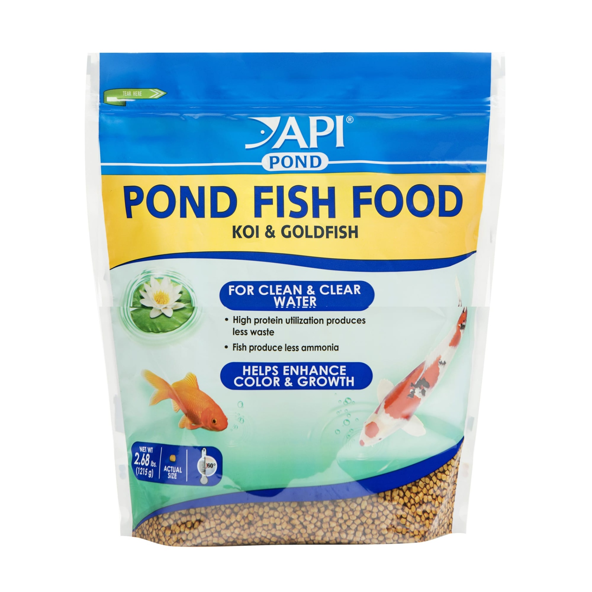 slide 1 of 1, API Pond Dry Fish Food, 2.86 lb