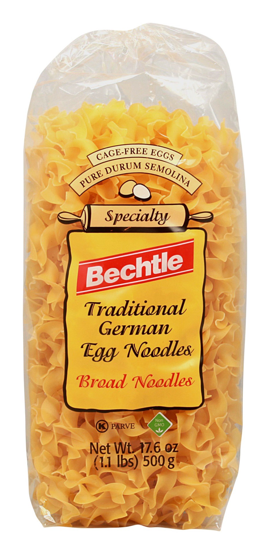 slide 1 of 9, Bechtle Broad Pasta Noodles, 17.6 oz