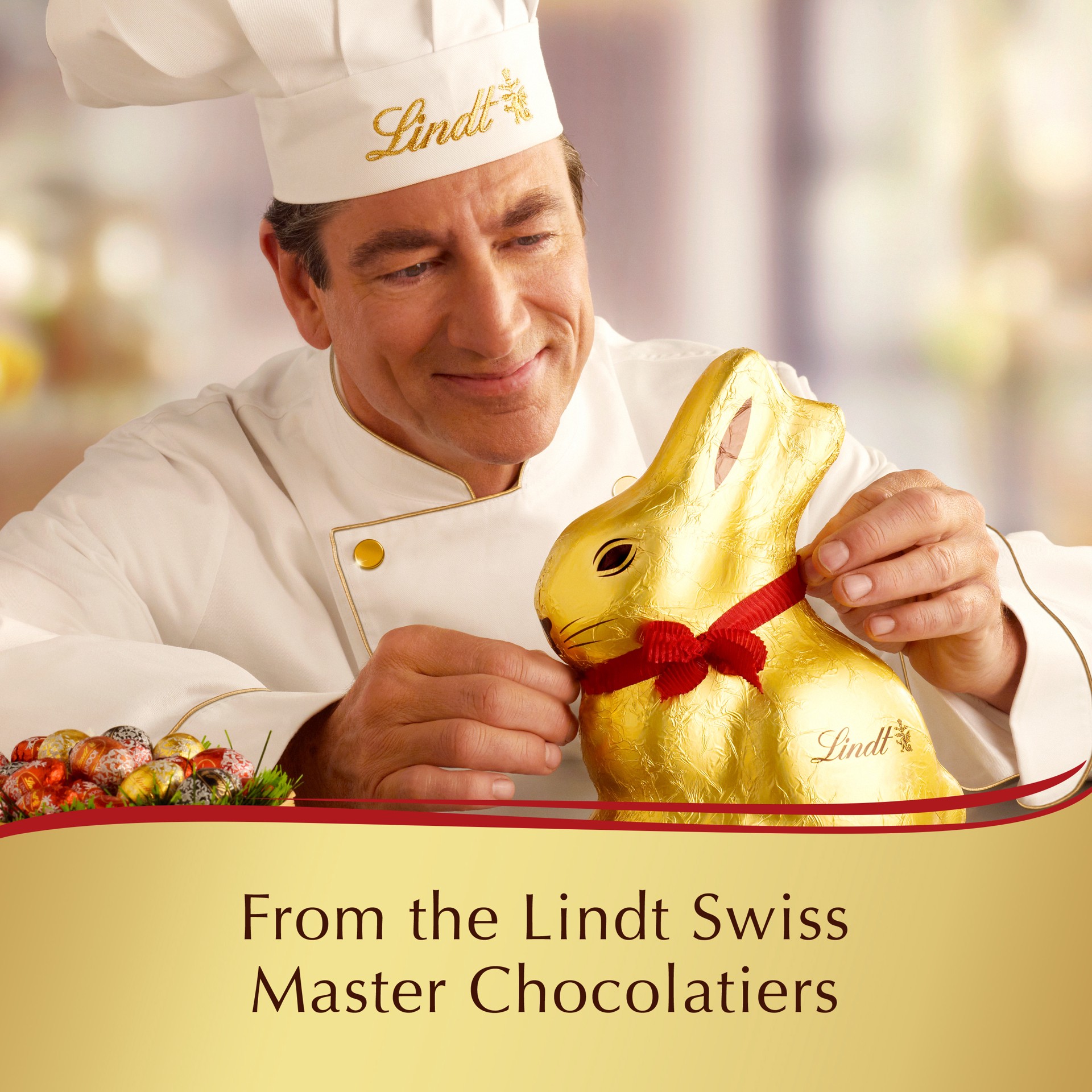 slide 5 of 5, Lindt GOLD BUNNY Milk Chocolate, Hollow Milk Candy Chocolate Bunny, 7.0 oz. Bunny, 7 oz