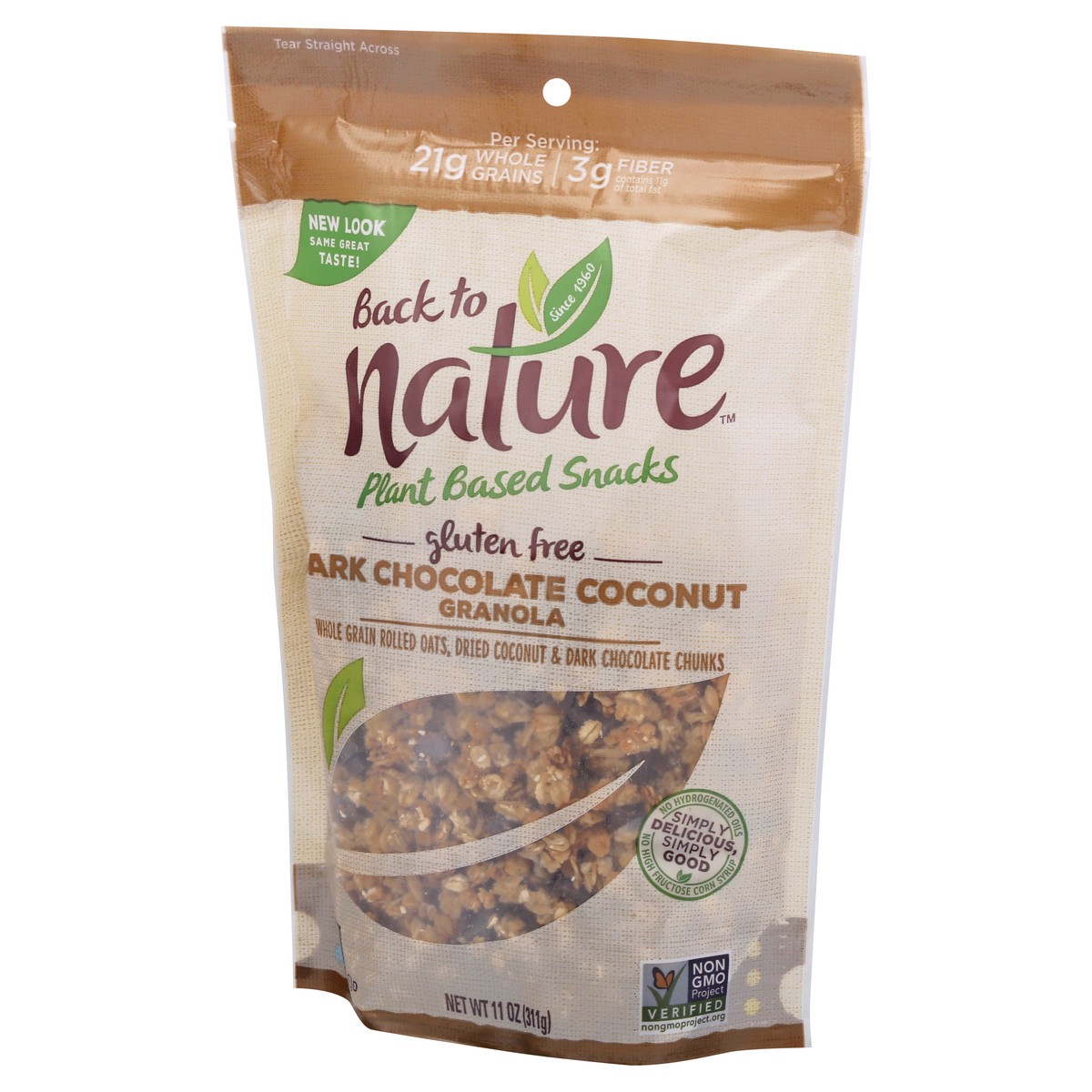 slide 2 of 10, Back to Nature™ Dark Chocolate Coconut Granola 11 oz. Bag, 11 oz