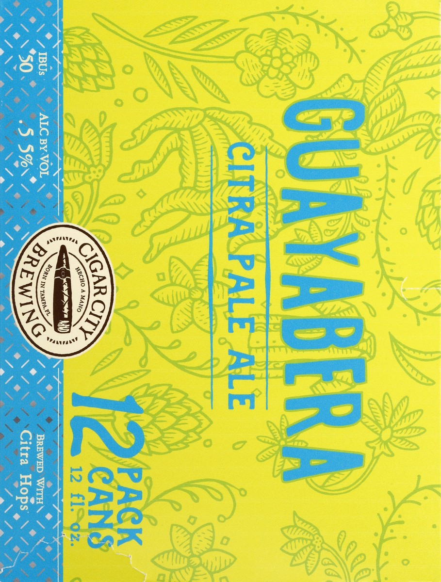slide 5 of 6, Cigar City Brewing Cigar City Guayabera Citra Pale Ale 12 Pack 12 fl oz Can, 12 oz