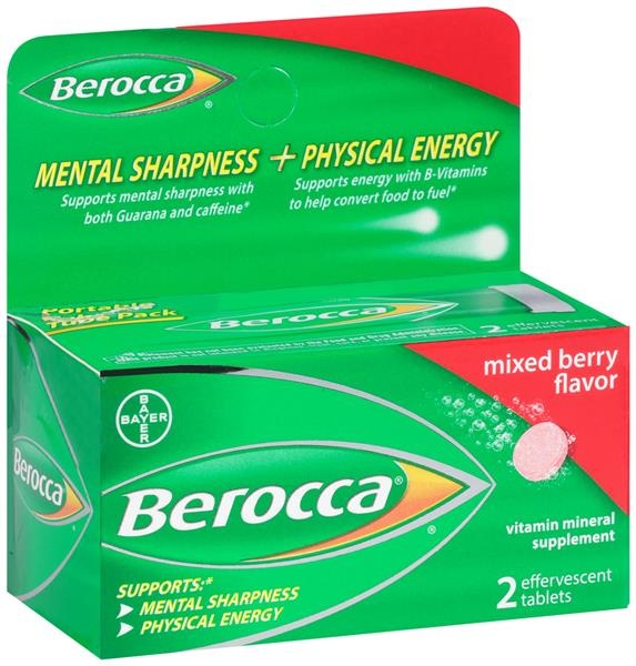 Bayer Healthcare Consumer Care Berocca Vitamin Mineral Supplement Mixed ...