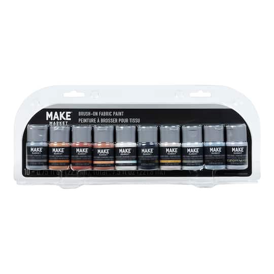 slide 1 of 4, Mixed Brush-On Fabric Paint Set By Make Market, 0.75 fl oz
